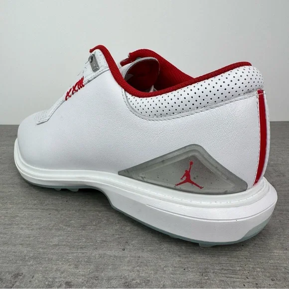 Nike Air Jordan ADG 5 Leather Golf Shoes White/Fire Red FQ7874-101 Men's Size 13
